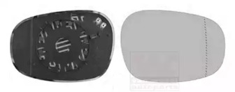 VAN WEZEL 0667836 -  Зеркальное стекло, наружное зеркало